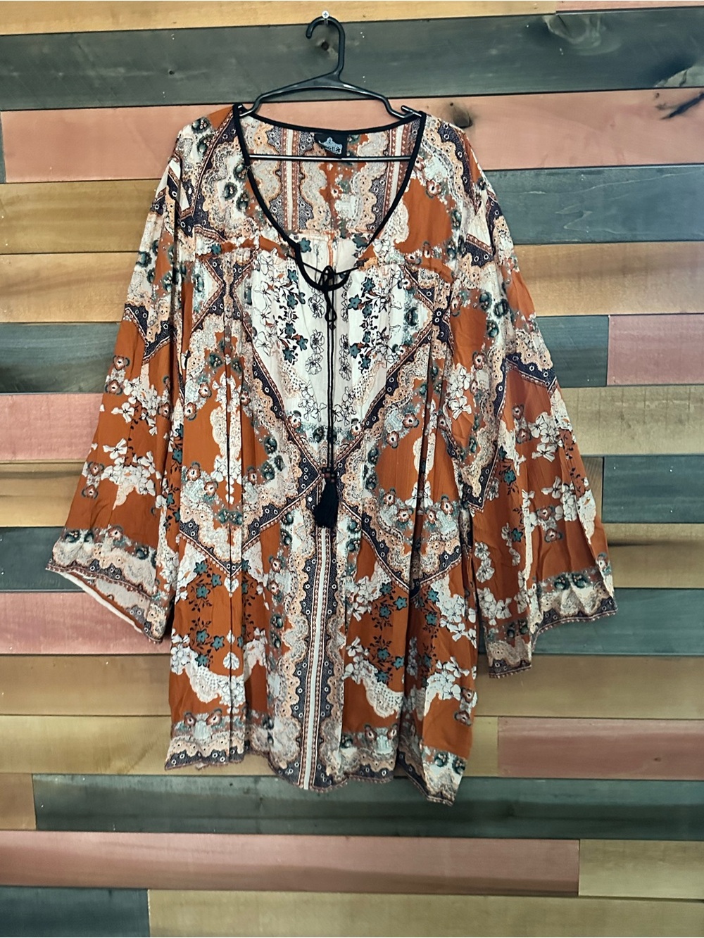 Angie Boho Orange and Cream